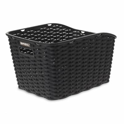 Fietsmand Basil Weave WP 43 x 32 x 25 cm - zwart Fietsmand Basil Weave WP 43 x 32 x 25 cm - zwart