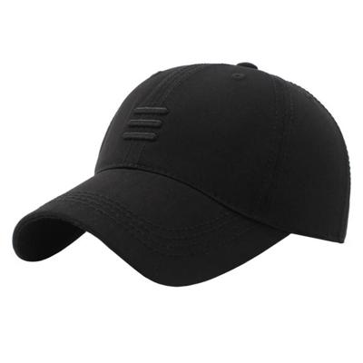 Baseball Cap Triple Stripe - All Black