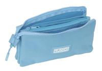 Pennenetui met 3 vakken Munich Basic Blauw 22 x 12 x 3 cm - thumbnail