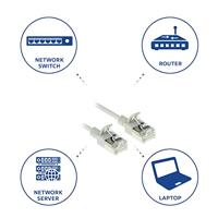 ACT DC7052 LSZH U/FTP CAT6A Datacenter Slimline Patchkabel Snagless | RJ45 Connectoren | Grijs | 25 cm - thumbnail