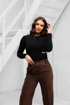 Malelions Members Society Longsleeve Top Dames Zwart - Maat L - Kleur: Zwart | Soccerfanshop