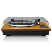 Platenspeler met Bluetooth®, USB MP3-coder, luidsprekers Hout - thumbnail