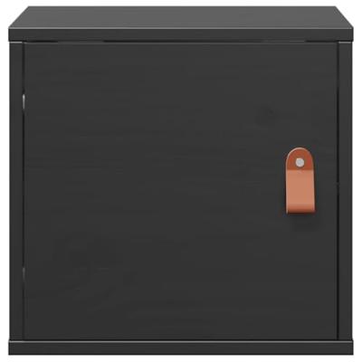 Wandkasten 2 st 31,5x30x30 cm massief grenenhout zwart Wandkasten 2 st 31,5x30x30 cm massief grenenhout zwart
