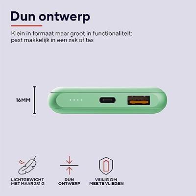 Trust Redoh Fast Powerbank 10.000 mAh Powerbank Groen