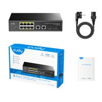 Cudy GS1010PS2 netwerk-switch Unmanaged Gigabit Ethernet (10/100/1000) Power over Ethernet (PoE) Zwart - thumbnail