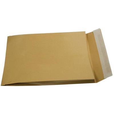 Gallery enveloppen met balg ft 229 x 324 x 35 mm, stripsluiting, bruine kraft, doos van 250 stuks Gallery enveloppen met balg ft 229 x 324 x 35 mm, stripsluiting, bruine kraft, doos van 250 stuks