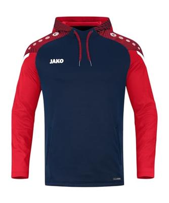 JAKO 6722 Sweater Met Kap Performance - Marine/Rood - XL