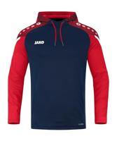 JAKO 6722 Sweater Met Kap Performance - Marine/Rood - XL - thumbnail