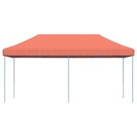 Partytent inklapbaar pop-up 580x292x315 cm terracotta - thumbnail