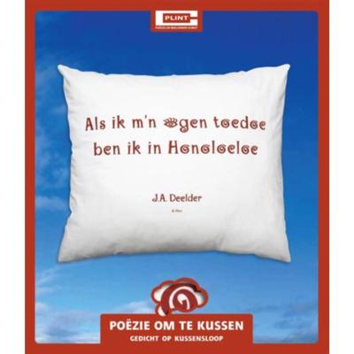 Poezie Om Te Kussen Kussensloop Met Reisgedicht Van J.A. Deelder - Overig (9789070463717)