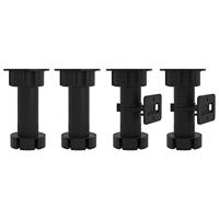 Ovenkast 60x46x81,5 cm spaanplaat zwart - thumbnail