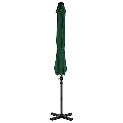 VidaXL Zweefparasol met aluminium paal 300 cm groen