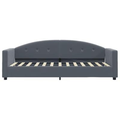 Slaapbank 80x200 cm fluweel donkergrijs