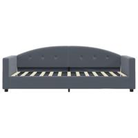 Slaapbank 80x200 cm fluweel donkergrijs - thumbnail