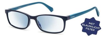Leesbril Polaroid met blauwlichtfilter PLD0035-Petrol-+3.00