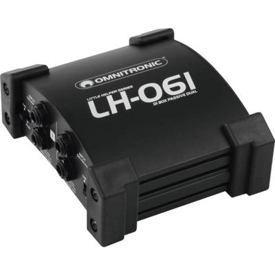 Omnitronic LH-061 PRO Passieve 2-kanaals DI-box/splitter Passieve 2-kanaals DI-box/splitter