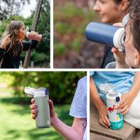 MONBENTO Geïsoleerde waterfles met tuit - Kinderen - Snelopenende dop - Pop Paper Cut - thumbnail