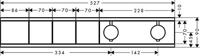 Hansgrohe RainSelect thermostaat inbouw voor 3 functies, chroom - thumbnail