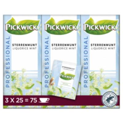 Thee Pickwick sterrenmunt 25x2gr met envelop | 3 stuks