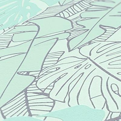 Livingwalls House of Turnowsky - Turquoise - Jungle Behang - 389054