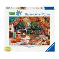 Ravensburger legpuzzel gezellig kamperen, 500st. - thumbnail