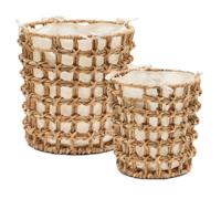 Kave Home Mand 'Dilam' Waterhyacint, Set van 2 stuks - thumbnail