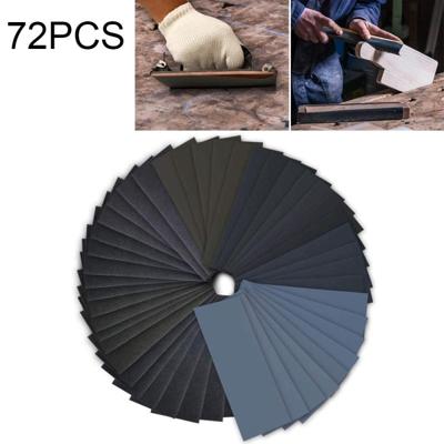 72 stuks LANHU Grit 400-3000 natte en droge polijsten slijpen schuurpapier grootte: 22 9 x 9 1 cm