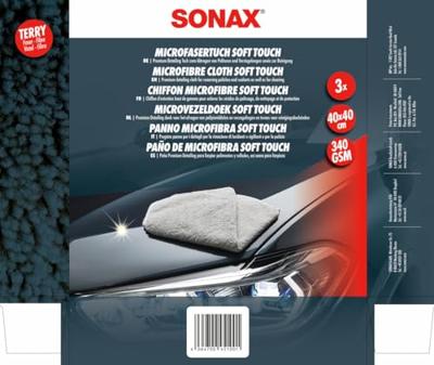 SONAX microvezeldoek "soft touch" microfibre cloth soft tou 3pcs.