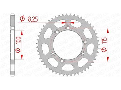 AFAM Chain wheel 420 58z steel silver