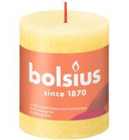 Bolsius kaars rustiek 7x8 cm sunny yellow - thumbnail