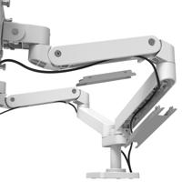 Ergotron 45-686-290 Monitor-tafelbeugel Aantal monteerbare displays: 2 Display(s) 68,6 cm (27) Wit In hoogte verstelbaar, Kantelbaar - thumbnail