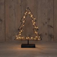 B.O.T. Indoor Black Tree 24X35,5 cm40Led Classic kerstverlichting Anna's Collection - Annas collection - thumbnail