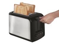 Tefal TT410D Express Broodrooster 16x26x19 cm 850W RVS/Zwart - thumbnail