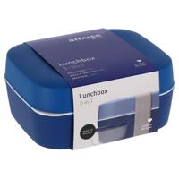 Amuse 3in1 Lunchbox Navy Blauw - thumbnail