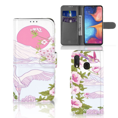 Samsung Galaxy A20e | Telefoonhoesje | Met pasjeshouder | Bird Standing