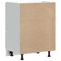 Keuken onderkast Kalmar bewerkt hout grijs sonoma eiken - thumbnail