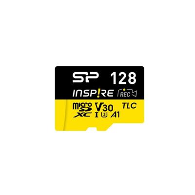 Geheugenkaart Silicon Power Inspire 128 GB MicroSDXC V30 UHS-I U3 A2 4K + adapter (SP128GBSTXLV3V1NSP)