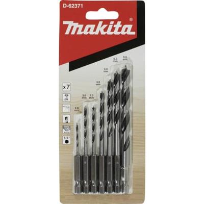 Makita D-62371 Houtspiraalborenset 7-delig 1/4''