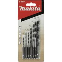 Makita D-62371 Houtspiraalborenset 7-delig 1/4'' - thumbnail