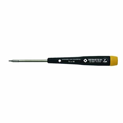 Bernstein Tools for Electronics Bernstein Werkzeugfabrik Torx-schroevendraaier Elektronica en fijnmechanica Grootte T 5 Koplengte: 50 mm 1 stuk(s)