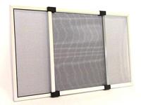 Muggennet IRS Wit 50 x 40 cm Ramen Muggennet Uitschuifbaar (2 Stuks) - thumbnail