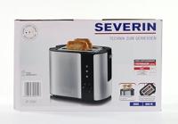 Severin AT2589 RVS Broodrooster Zwart 800W - thumbnail