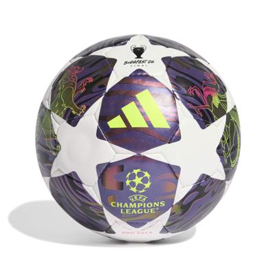 adidas UEFA Champions League Pro Final Zaalvoetbal Maat 4 2025-2026 Paars Wit Geel