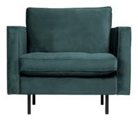 WOOOD Fauteuil 'Rodeo' Velvet, kleur Teal - thumbnail