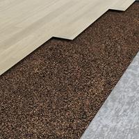 VidaXL Kurk op rol 100x200 cm 2 mm rubber - thumbnail