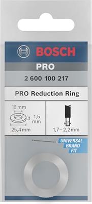 Bosch Accessories 2600100217 Bosch Power Tools Reduceerring 25.4 x 16 x 1.5 mm 1 stuk(s)