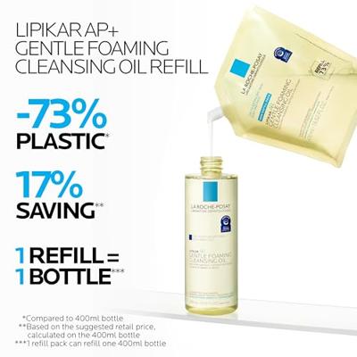 La Roche-Posay Lipikar Ap+ Wasolie Navulling 400ml
