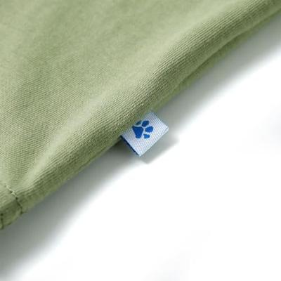 Kindershirt met korte mouwen 92 lichtkakikleurig