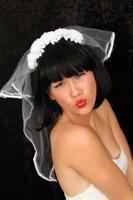 Bruidsluier met beugel - thumbnail