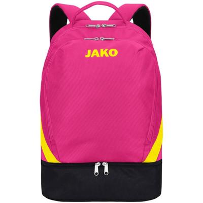 JAKO 1814 Rugzak Iconic - Pink/Zwart/Fluogeel - Einheitsgröße (ca. 32 Liter)
